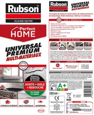 Mastic Silicone Multi Materiaux Rubson Marron 280ml Castorama