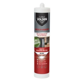 Mastic silicone neutre multi-usage Volden blanc 280ml