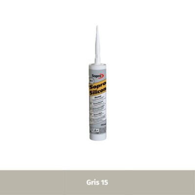 Mastic silicone pour pierre naturelle - Gris 15 - 310 ml