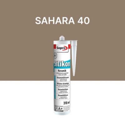 Mastic silicone spécial carrelage - Sahara 40 - 310 ml