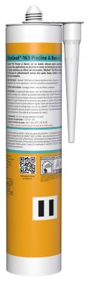 Mastic silicone spécial immersion Gris SikaSeal 163 Piscine 300mL Sika