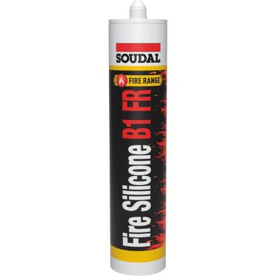 Mastic - SOUDAL - Fire Silicone B1 FR - Haut pouvoir ignifuge - Résistant aux UV - Facile à appliquer