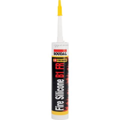 Mastic - SOUDAL - Fire Silicone B1 FR - Haut pouvoir ignifuge - Résistant aux UV - Facile à appliquer