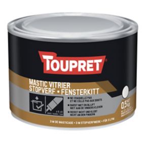 Mastic vitrier blanc Toupret pot 0,5 kg