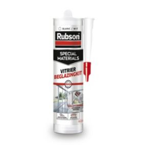 Mastic vitrier coloris blanc 280ml Rubson