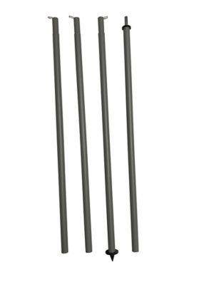Mât acier ø20 mm pour voile d'ombrage