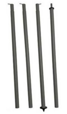 Mat acier ø50 mm pour voile d'ombrage