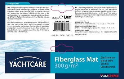 Mat de verre 300 g pour une surface de 1m²