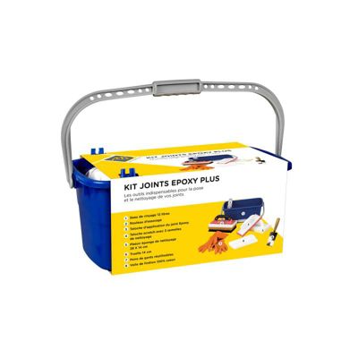 MAT INTER - Kit pour joints "époxy" Seau 12L + Eponge + Taloche époxy + Poignée "scratch" +3 Semelles