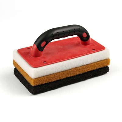 MAT INTER - Kit pour joints "époxy" Seau 12L + Eponge + Taloche époxy + Poignée "scratch" +3 Semelles