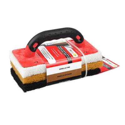MAT INTER - Platoir éponge époxy poignee scratch + 3 semelles