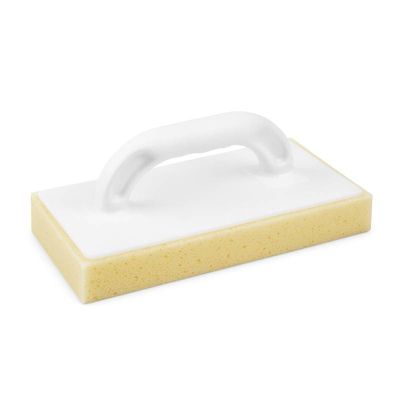 MAT INTER - Platoir éponge striée 28x14cm pour joint carrelage avec poignée ergonomique