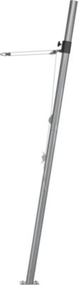 Mat pour Voile d'ombrage en Acier Galvanise avec Fixation Reglable