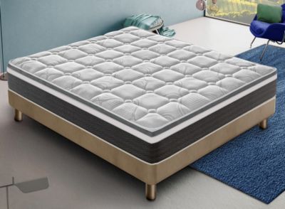 Matelas 120x190 en mousse à mémoire de forme - Epaisseur 30 cm - Orthopédique - Rigidité H4 - Fabriqué en Italie - Mod Anna