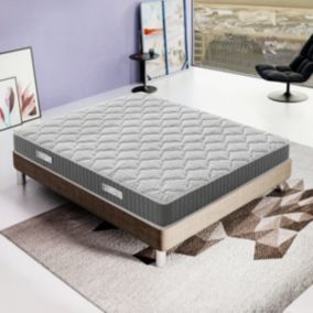 Matelas 120x190 à mémoire de forme - Epaisseur 20 cm - Mémoire 5 cm - Soulagement des points de pression - Hermes