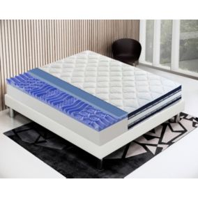 Matelas 120x190 Memory Gel - Epaisseur 25 cm - Mousse Mémoire 7 cm - 9 zones de confort - 100% Made in Italy