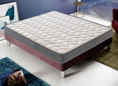 Matelas 120x190 Mousse  - Epaisseur 16 cm - Elastique et indéformable - Rigidité H3 - Fabriqué en Italie - Mod Louvre