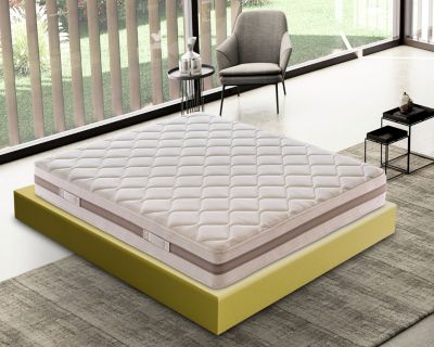 Matelas 120x190 Mousse - Epaisseur 18 cm - 9 zones de confort - Rigidité H4 - Mod Sofia