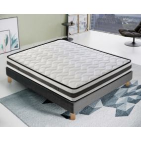 Matelas 120x190 Mousse  - Epaisseur 20 cm - 9 zones de confort - Orthopédique - Mod Fenis