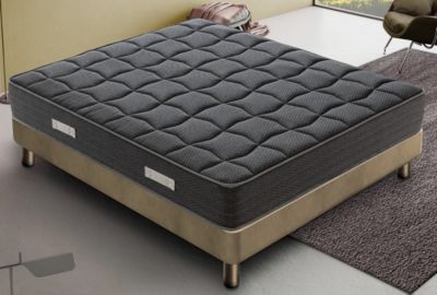 Matelas 120x200 en mousse à mémoire de forme - Epaisseur 20 cm - Orthopédique - Fabriqué en Italie - BlackMoon