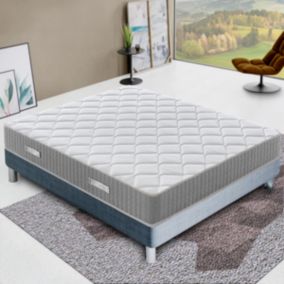 Matelas 120x200 à mémoire de forme - Epaisseur 30 cm - Mémoire 5 cm - Soulagement des points de pression - Hermes