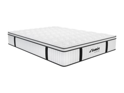 Matelas 140 x 190 cm anti-feu ressorts ensachés et surmatelas intégré ép.28cm - DELICE de YSMÉE HÔTEL