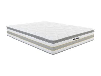 Matelas 140 x 190 cm ressorts ensachés et surmatelas intégré ép.29cm - CANTERBURY de YSMÉE