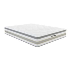 Matelas 140 x 190 cm ressorts ensachés et surmatelas intégré ép.29cm - CANTERBURY de YSMÉE