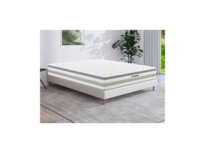 Matelas 140 x 190 cm ressorts ensachés et surmatelas intégré ép.29cm - CANTERBURY de YSMÉE