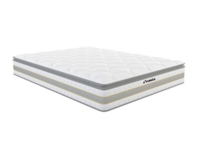 Matelas 140 x 190 cm ressorts ensachés et surmatelas intégré ép.29cm - CANTERBURY de YSMÉE