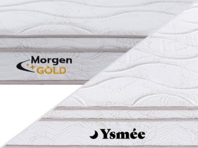 Matelas 140 x 200 cm ressorts 3 zones et mémoire de forme ép.20cm - WOLKENTANZ de YSMÉE