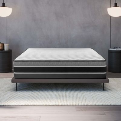 Matelas 140x190 - 30 cm - Ressorts Ensachés Indépendants + Mousse HR - Blue Latex - Silencieux - 7 zones - Réversible - Felis