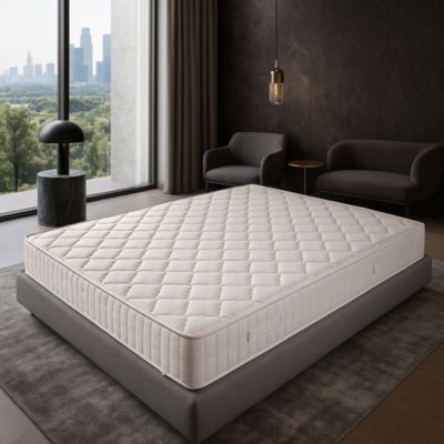 Matelas 140x190 cm Ignifuge Non Feu - Très Ferme - Confort Optimal - Usage Quotidien - Respiration Avancée - MATELAS HOTEL DELUXE