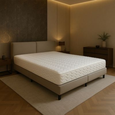 Matelas 140x190 x 19 cm Ferme - Spécial Sommier Electrique - 5 Zones de Confort - Noyau Aertech+ 35 Kg/m3 HR Dernière Génération -