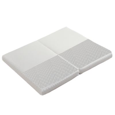 Matelas 140x200 cm - Matelas Pliable Ergonomique avec Mousse 23D et Tissu Nid d'Abeille, Compressé - Blanc