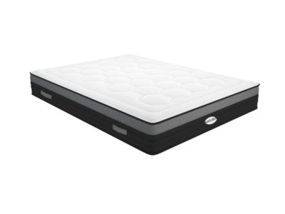 Matelas 160 x 200 cm hybride ressorts ensachés 7 zones et mémoire de forme ép.25cm - AMARANTE de NATUREA