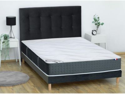 Matelas 160 x 200 cm hybride ressorts ensachés 7 zones et mémoire de forme ép.25cm - TIAMAT de DREAMEA
