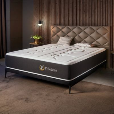 Matelas 160x190 - Très Épais 30 cm - Mousse HR Premium Dense - 7 Zones - Réversible - Soutien Ferme - Très Durable - Privilege