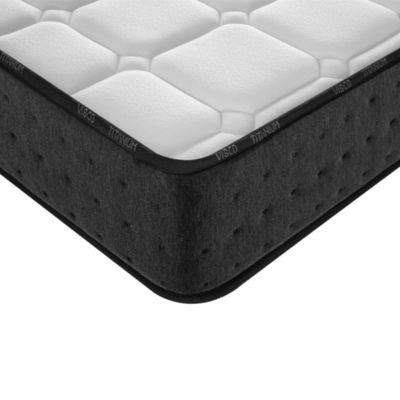 Matelas 160x200 - Épais 21 cm - Mousse HR - Blue Latex - 7 zones - Soutien Medium - Réversible - Durable - Equinox