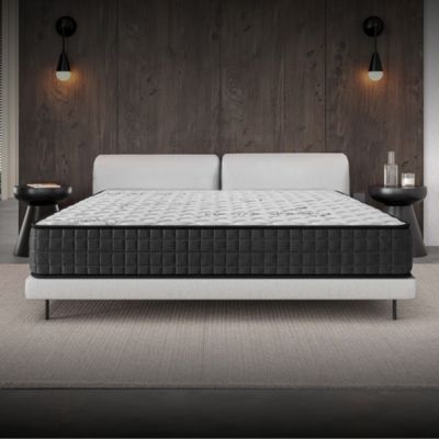Matelas 160x200 - Épais 26 cm - Hybride - Blue Latex  - Ressorts Ensachés - 7 zones - Face été/hiver - Confort Mi-Ferme - Gamma