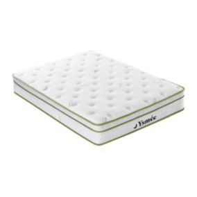 Matelas 180 x 200 cm ressorts ensachés 5 zones et coutil bambou ép.28cm - PASIR de YSMÉE