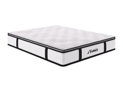 Matelas 180 x 200 cm ressorts ensachés surmatelas intégré ép.28cm - AMERICAN DREAM de YSMÉE