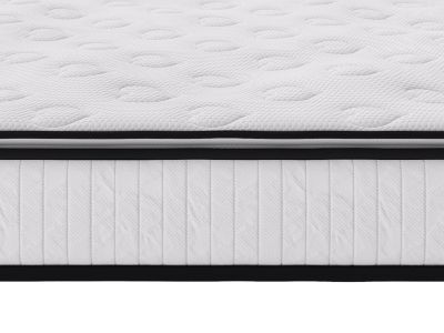 Matelas 180 x 200 cm ressorts ensachés surmatelas intégré ép.28cm - AMERICAN DREAM de YSMÉE