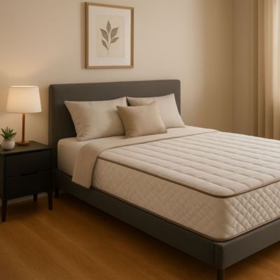 Matelas 180x200 - hauteur 23 cm - soutien tres ferme - confort optimal - usage quotidien - oreiller a memoire de forme + protege