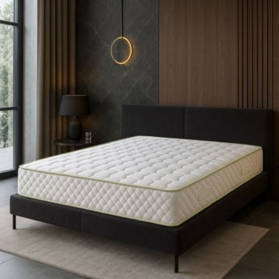 Matelas 180x200 mousse haute resilience 35 kgm3 - hauteur 21 cm - soutien ferme - confort optimal - usage quotidien - oreiller à