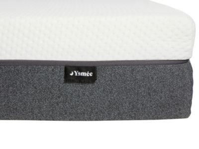 Matelas 90 x 190 cm hybride ressorts ensachés accueil mémoire de forme et mousse 7 zones déhoussable ép.25cm - KEPUR de YSMÉE