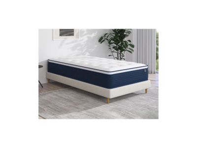 Matelas 90 x 190 cm ressorts ensachés et surmatelas intégré ép.24cm - ALTIER de YSMÉE