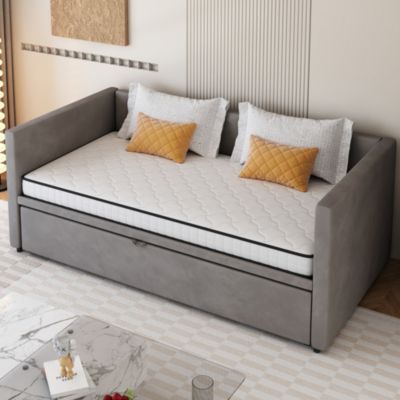 Matelas 90x190 cm - Matelas Ressorts Ergonomique Épaisseur 12 cm avec Soutien Lombaire, Enfant ou Ado - Tissu, Métal, Roulé, Blanc
