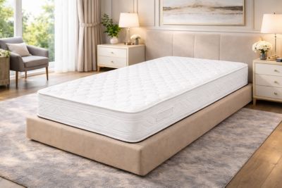 Matelas 90x190 cm Tres Ferme 10 cm - 5 zones de Confort - Soutien Optimal - Confort - Usage Quotidien - Bien-etre - MATELAS YELLOW