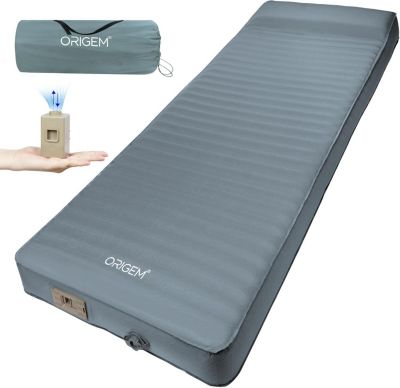 Matelas Autogonflant en Mousse 10 cm - Confort 4 Saisons avec Pompe Électrique Intégrée